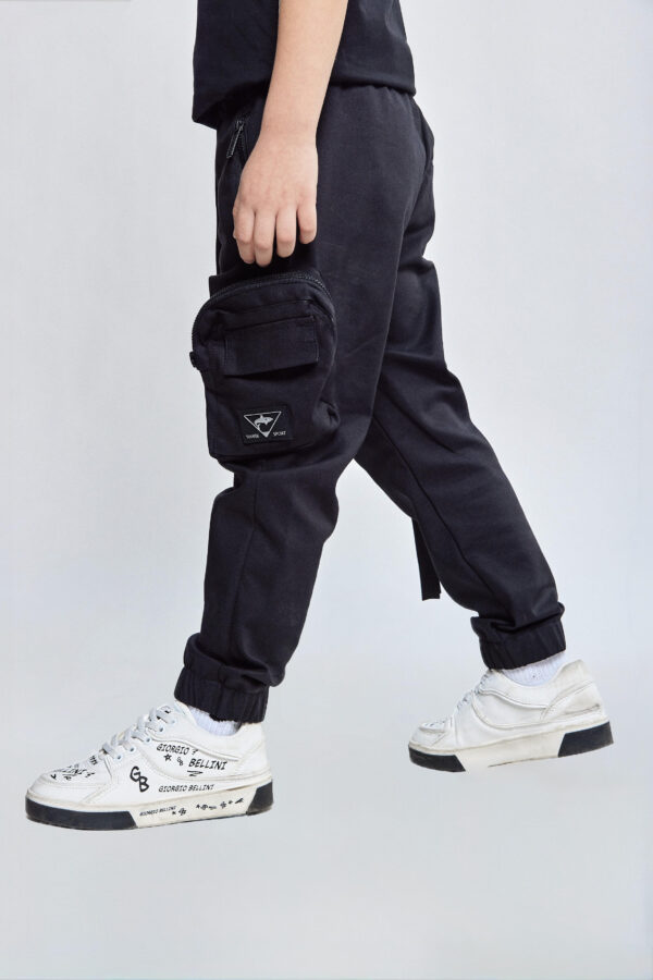 מכנס קרגו שחור לילד SHARK SPORT